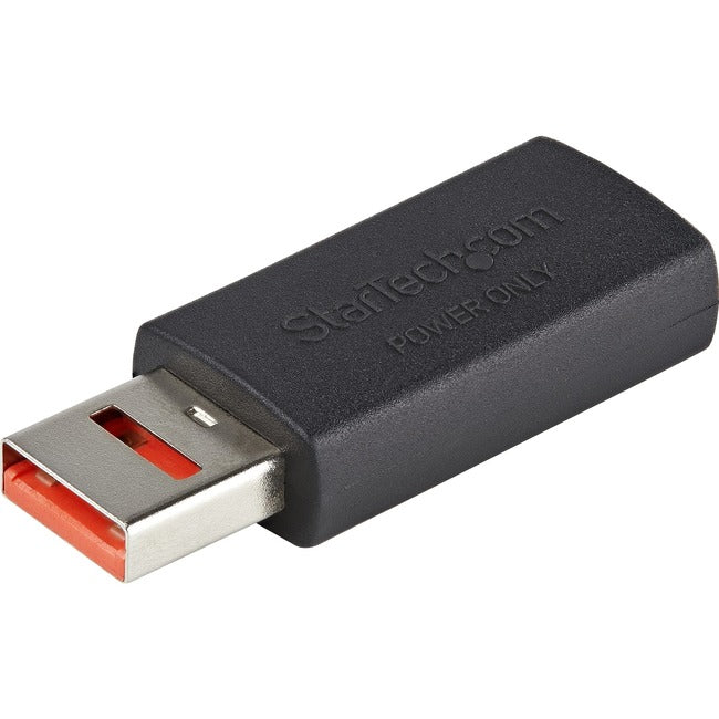 Adaptateur de blocage de données USB de charge sécurisée StarTech.com, adaptateur de charge/alimentation uniquement USB-A mâle/femelle pour téléphone/tablette
