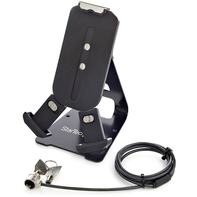 StarTech.com Support de tablette sécurisé avec câble de verrouillage K-Slot, support universel verrouillable pour tablettes de 7,9 à 13 pouces, réglable, support de sécurité pour tablette