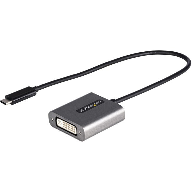 Adaptateur USB C vers DVI StarTech.com, 1920 x 1200p, dongle adaptateur USB Type-C vers DVI-D, convertisseur vidéo USB-C vers DVI pour écran/moniteur, câble 12 pouces