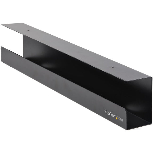StarTech.com Plateau de gestion des câbles sous le bureau, organisateur/gestionnaire de plateau de câbles, montage sur bureau/table, support de cordon/multiprise, 23-1/2"L x 4-1/2"P