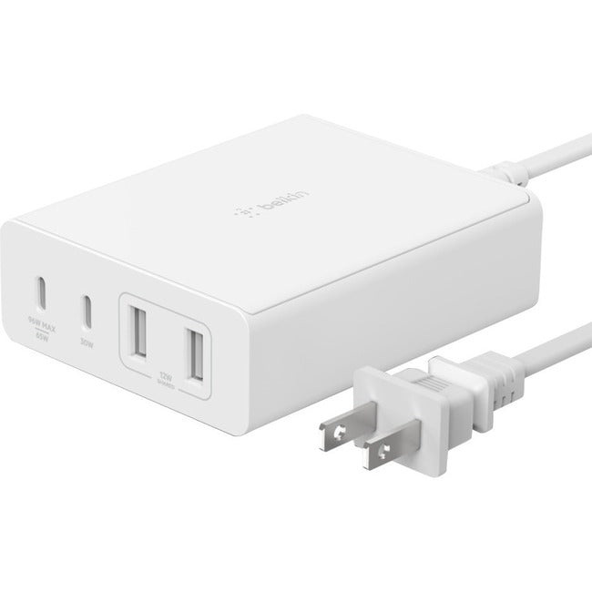Chargeur mural USB-C Belkin - Chargeur 108 W pour MacBook, ordinateur portable, tablette, Chromebook - Adaptateur secteur