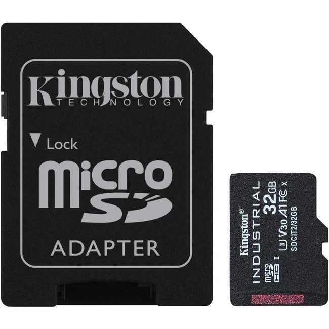 Carte microSDHC Kingston Industrial SDCIT2 32 Go Classe 10/UHS-I (U3) V30