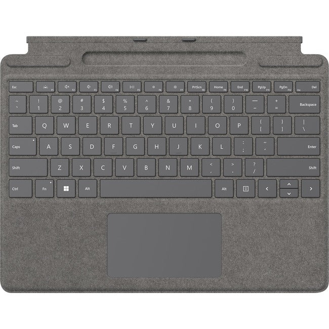 Étui/clavier Microsoft Signature pour tablette Microsoft Surface Pro 8 et Surface Pro X 13" - Platine