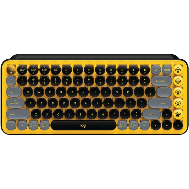 Clavier mécanique sans fil Logitech POP Keys avec touches emoji - Jaune éclatant