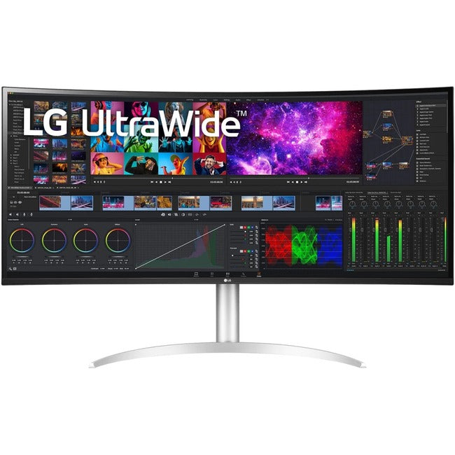 Moniteur LCD incurvé LG 40WP95C-W 40" Classe 5K2K WUHD - 21:9 - Argent