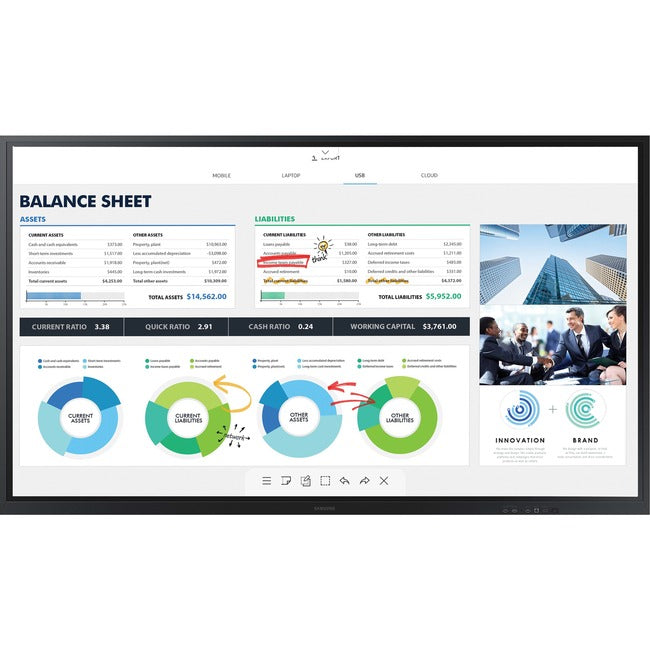 Écran interactif Samsung UHD 4K 85"