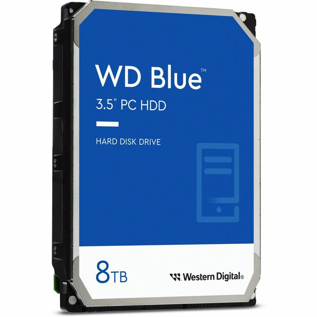 Disque dur WD Blue 8 To 5640 tr/min 128 Mo 3,5 pouces SATA 2 ans de garantie