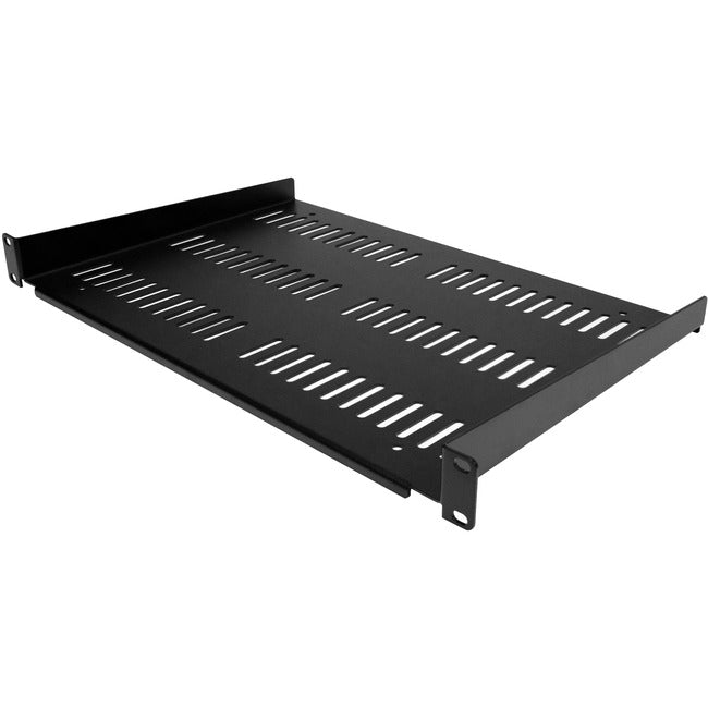 StarTech.com Étagère pour rack de serveur ventilée 1U - Plateau de montage en rack cantilever fixe de 30,5 cm de profondeur pour boîtier de données/audiovisuel/réseau de 48,3 cm avec écrous à cage
