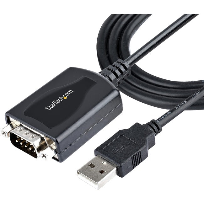 Câble USB vers série StarTech.com de 1 m avec rétention du port COM, convertisseur DB9 mâle RS232 vers USB, adaptateur USB vers série, Prolific IC