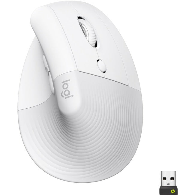 Souris ergonomique verticale Logitech Lift (blanc cassé)