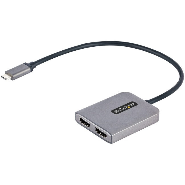 Adaptateur USB-C vers double HDMI StarTech.com, hub MST multi-écrans USB Type-C, extension/séparateur d'écran double HDMI 4K 60 Hz pour ordinateur portable, Windows