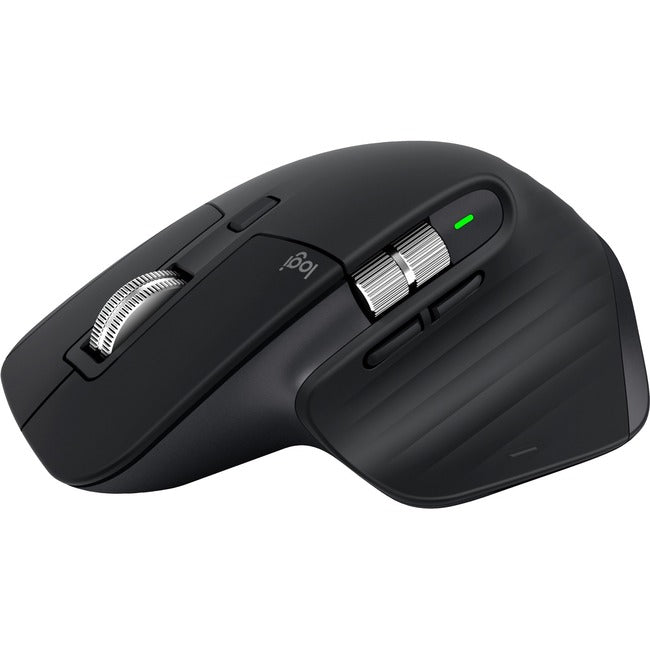 Logitech MX Master 3S - Souris sans fil hautes performances avec défilement ultra-rapide, Ergo, 8 000 DPI, Track on Glass, clics silencieux, USB-C, Bluetooth, Windows, Linux, Chrome (Noir)