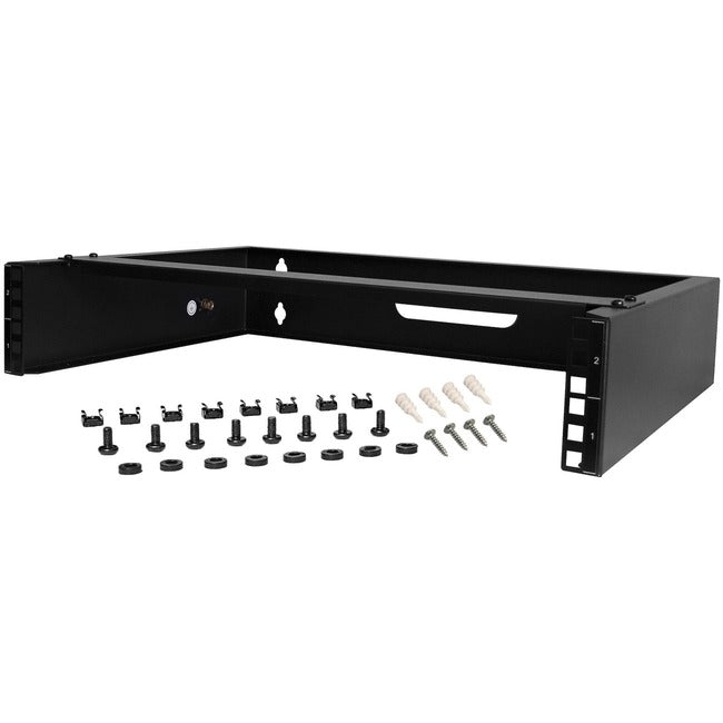 StarTech.com Rack mural 2U, 35,6 cm de profondeur, rack réseau mural 48,3 cm, support de panneau de brassage mural pour commutateur/équipement informatique