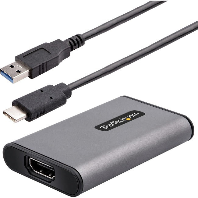StarTech.com Appareil de capture vidéo HDMI USB 3.0, carte/adaptateur de capture USB externe vidéo 4K, enregistreur d'écran UVC, fonctionne avec USB-A, USB-C, TB3