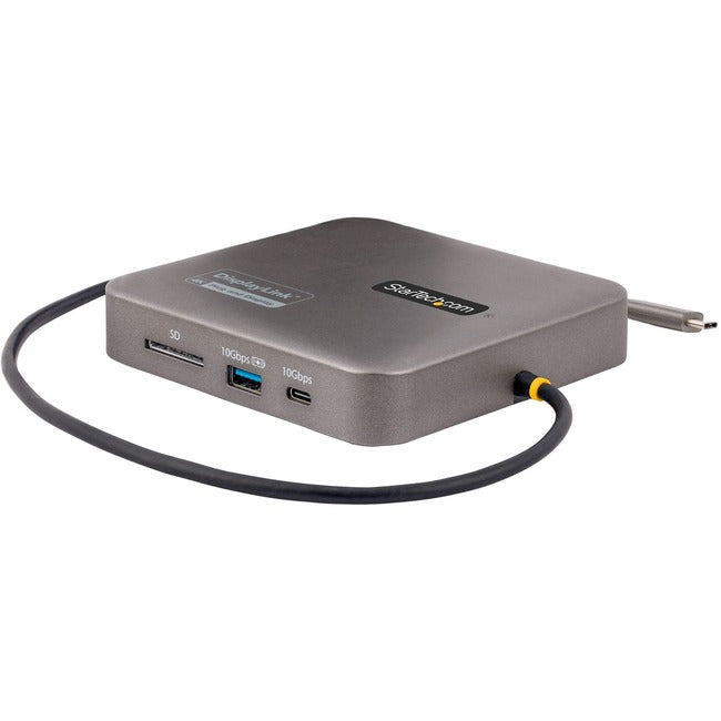 Adaptateur multiport USB C StarTech.com, double HDMI 2.0b 4K 60 Hz, 2 hubs USB 10 Gbit/s, transfert PD 100 W, GbE, SD, mini station d'accueil, Win/Mac