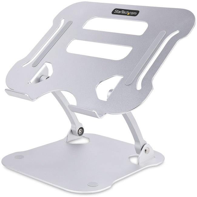 StarTech.com Support pour ordinateur portable pour bureau, support ergonomique pour ordinateur portable, hauteur réglable, aluminium, jusqu'à 10 kg, support pliable pour ordinateur portable