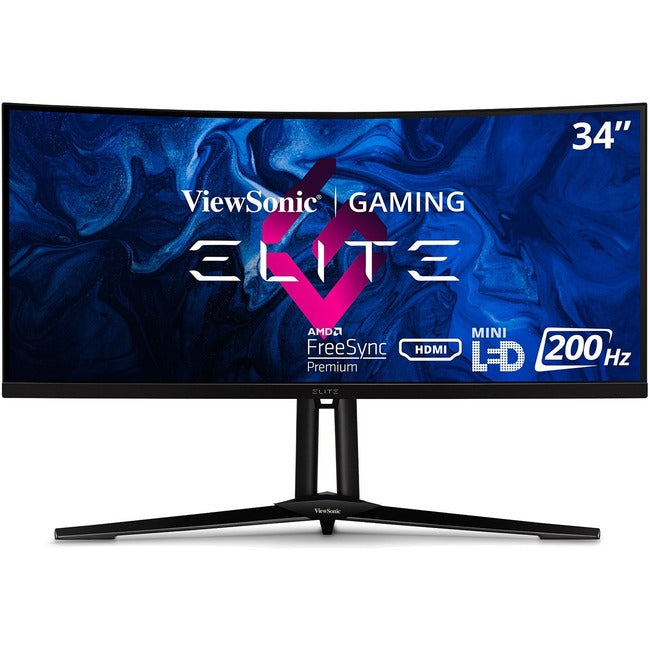 Moniteur LED incurvé ViewSonic Gaming XG341C-2K de 34 pouces UWQHD - 21:9 - Noir