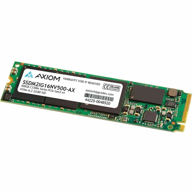 Disque SSD Axiom C3300n 500 Go - M.2 2280 interne - PCI Express NVMe (PCI Express NVMe 3.0 x4) - Conforme TAA