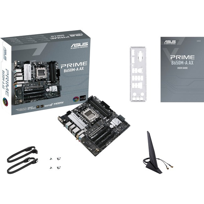 Carte mère de bureau Asus Prime B650M-A AX - Chipset AMD B650 - Socket AM5 - Micro ATX