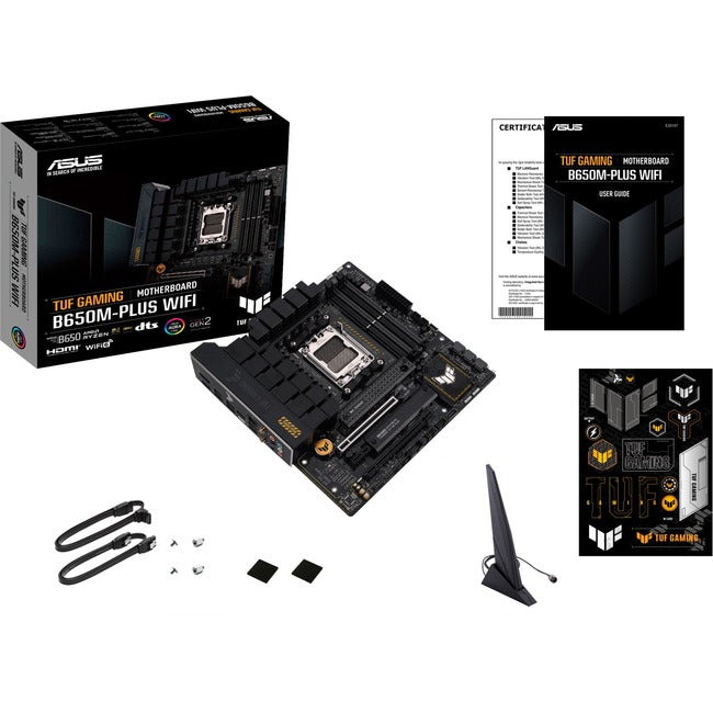 Carte mère de bureau gaming TUF GAMING B650M-PLUS WIFI - Chipset AMD B650 - Socket AM5 - Micro ATX