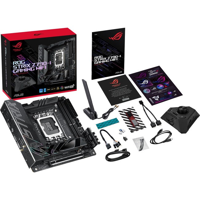 Carte mère de bureau gaming Asus ROG Strix STRIX Z790-I GAMING WIFI - Chipset Intel Z790 - Socket LGA-1700 - Mini ITX