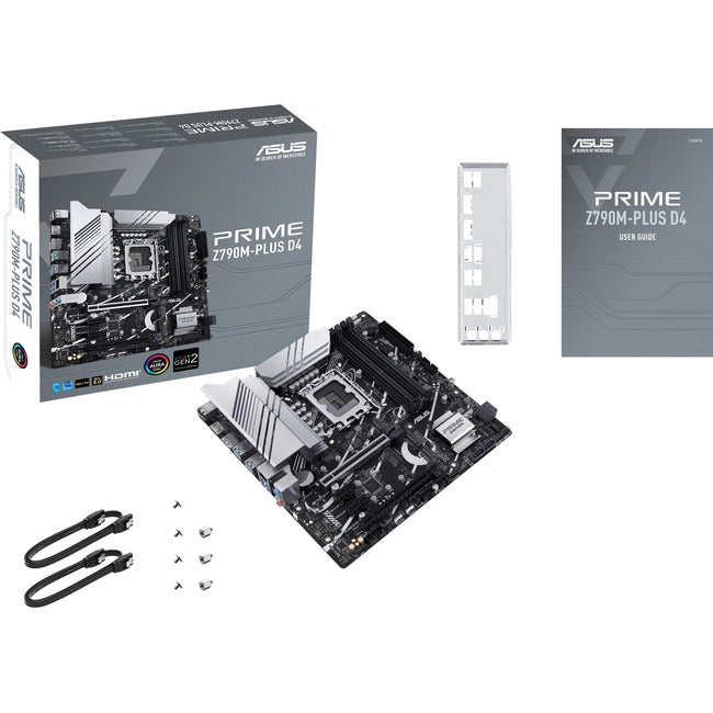 Carte mère de bureau gaming Asus Prime Z790M-PLUSD4 - Chipset Intel Z790 - Socket LGA-1700 - Micro ATX