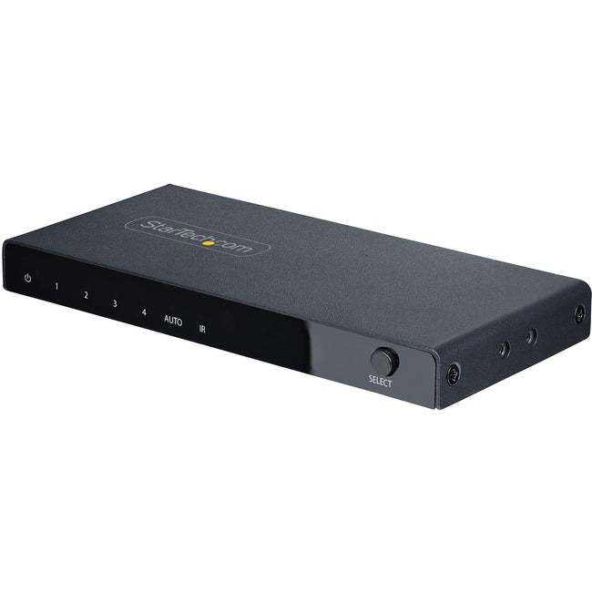 StarTech.com Commutateur HDMI 8K à 4 ports, commutateur HDMI 2.1 4K 120 Hz HDR10+, 8K 60 Hz UHD, commutateur HDMI 4 entrées 1 sortie, commutation de source automatique/manuelle