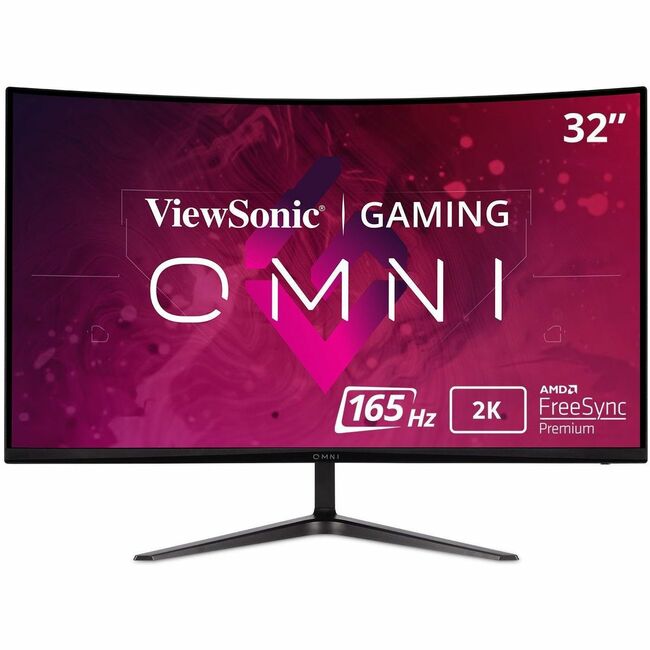 Moniteur LED incurvé WQHD de 32 pouces ViewSonic Entertainment VX3218C-2K - 16:9 - Noir