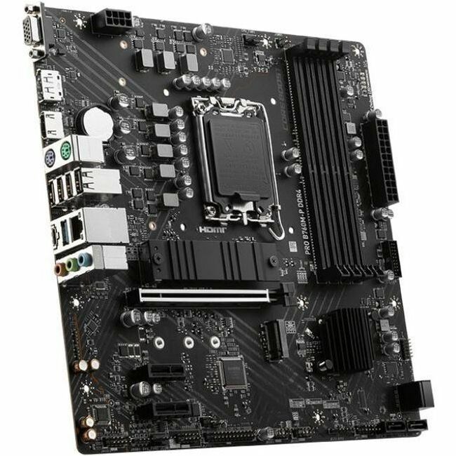 Carte mère de bureau gaming MSI Pro PRO B760M-P DDR4 - Chipset Intel B760 - Socket LGA-1700 - Mini ATX
