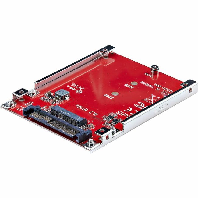 Adaptateur StarTech.com M.2 vers U.3, pour SSD M.2 NVMe, adaptateur/convertisseur hôte pour disque M.2 PCIe vers U.3 2,5 pouces (SFF-TA-1001), conforme TAA