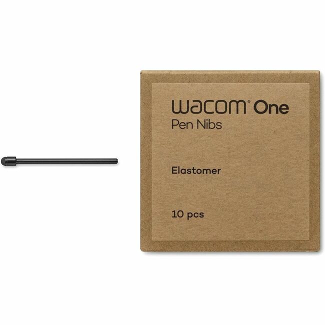 Pointes de stylet Wacom en élastomère (noir) pour stylet Wacom One Standard - 10 pièces