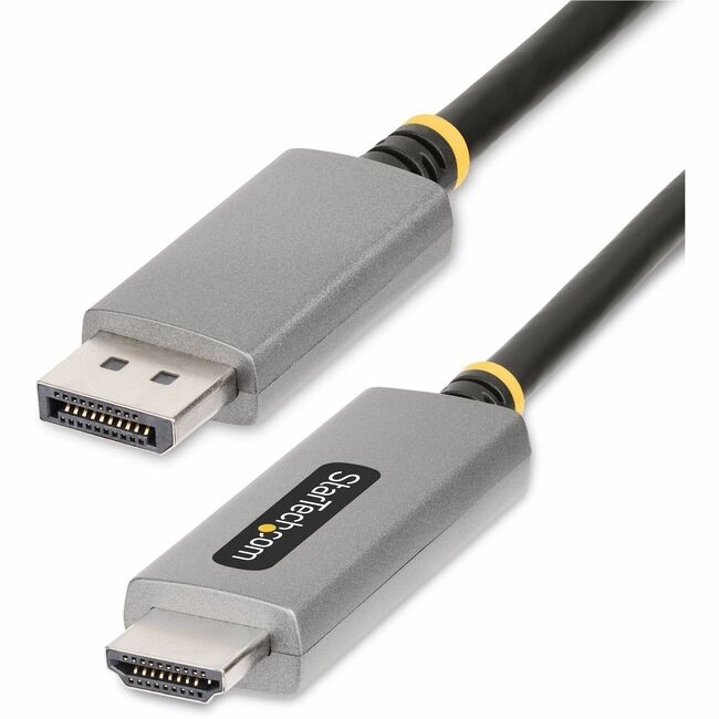 Câble adaptateur DisplayPort vers HDMI de 2 m de StarTech.com, convertisseur vidéo actif 8K 60 Hz, 4K 144 Hz, HDR10, DP 1.4 vers HDMI 2.1