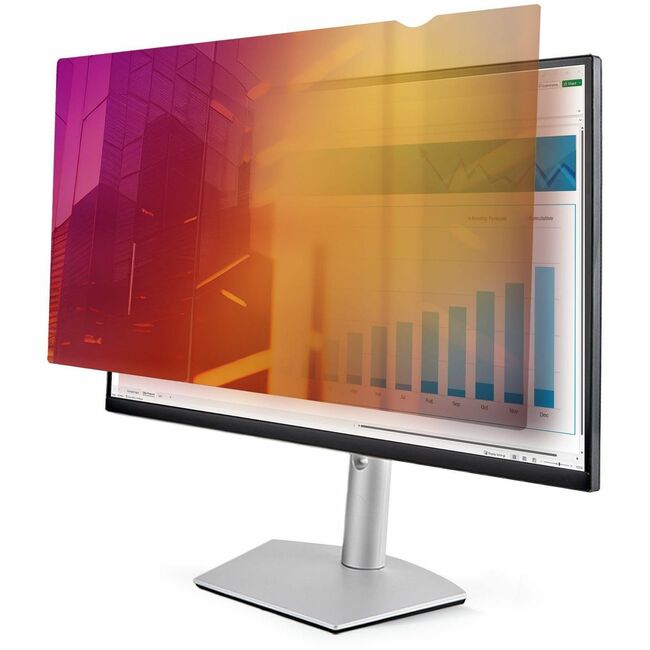 StarTech.com 27-inch 16:9 Gold Monitor Privacy Screen, Reversible Filter w/Enhanced Privacy, Screen Protector/Shield, +/- 30° View Angle