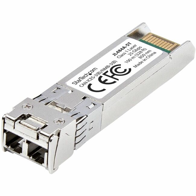 Module SFP28 compatible StarTech.com HPE JL484A, 25GBase-SR, fibre multimode 25 Gb (MMF), émetteur-récepteur LC, 100 m (328 pi), DDM/DOM