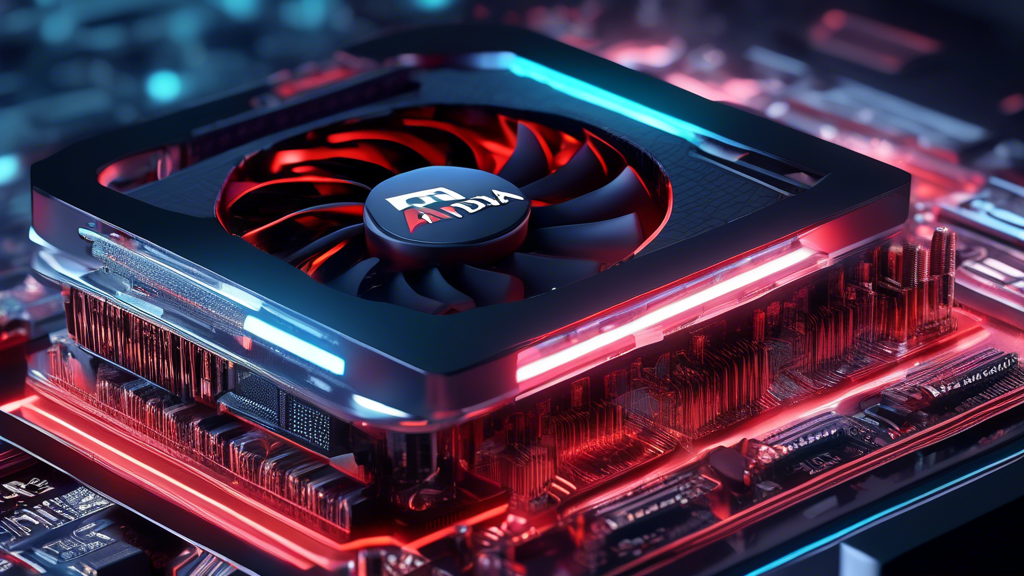 Create a detailed and futuristic illustration of AMD's RDNA 3 architecture and Radeon RX 7000-Series GPUs. Showcase sleek and advanced GPU designs, highlighting the intricate circuitry and cooling sys