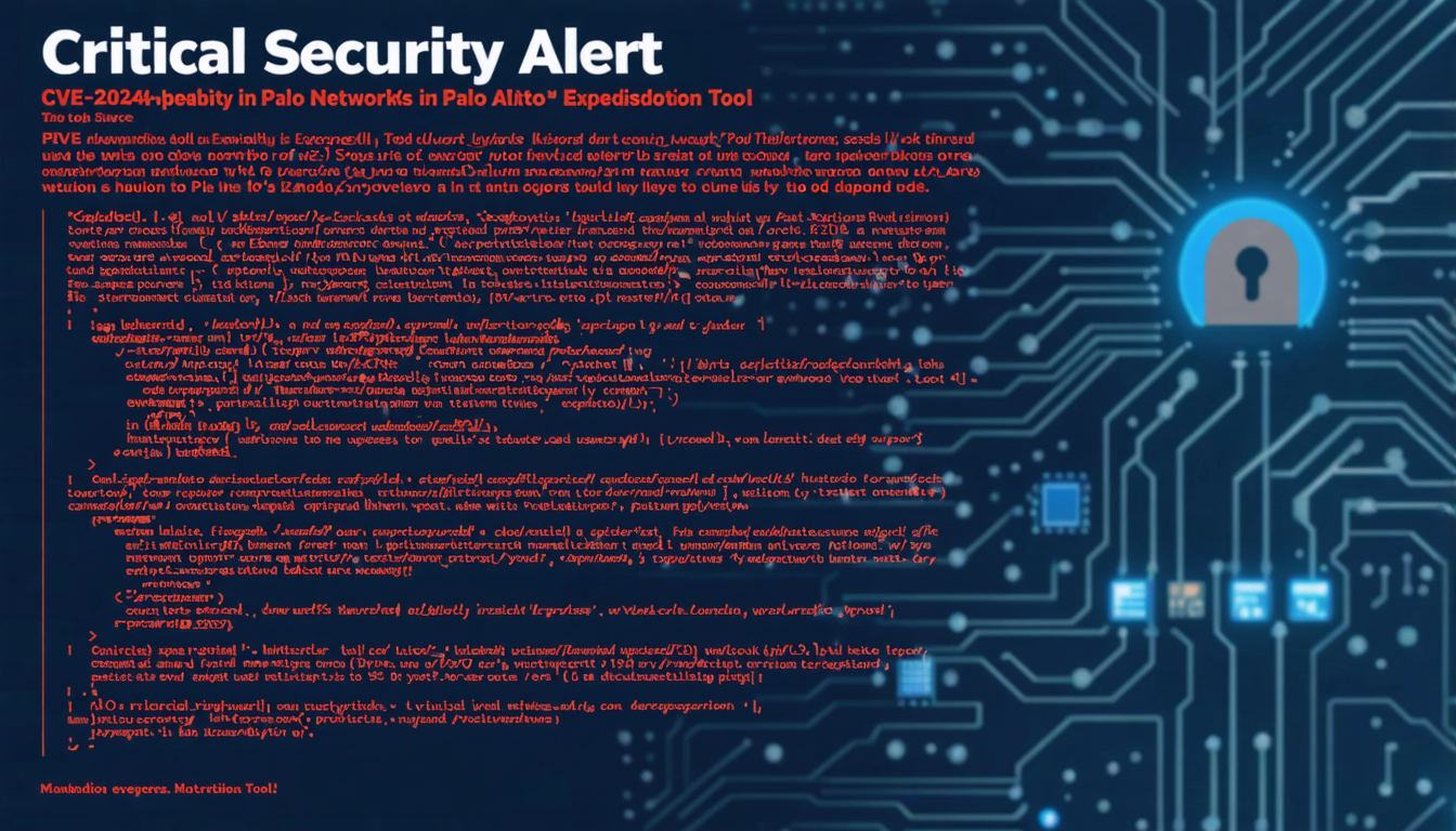 Critical Security Alert: CVE-2024-5910 Vulnerability in Palo Alto Networks' Expedition Tool 