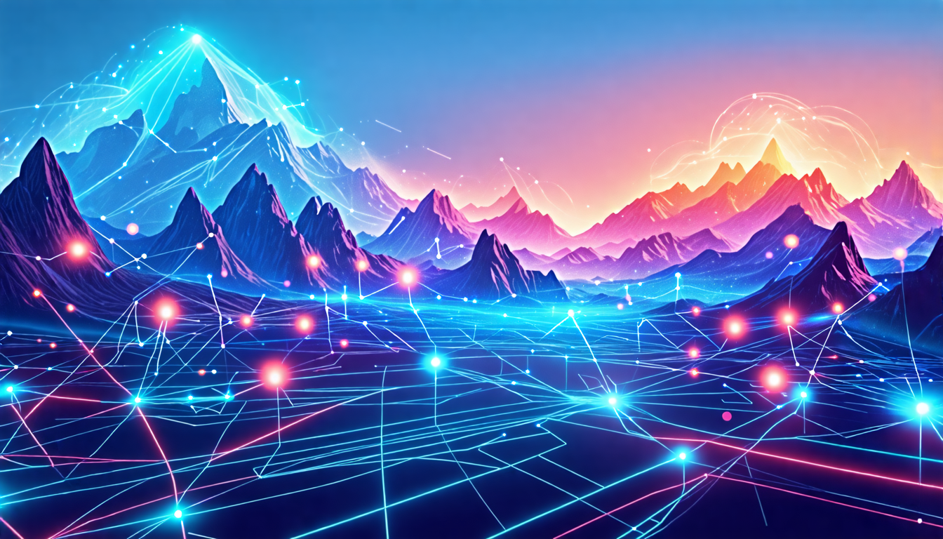 Create an image depicting the innovation and intricacy of technology by illustrating a futuristic digital landscape, where interconnected data streams and holographic graphs represent the Microsoft Gr