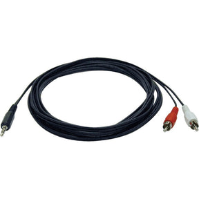 Tripp Lite series 3.5 mm Mini Stereo to RCA Audio Y Splitter Adapter Cable (M/2x