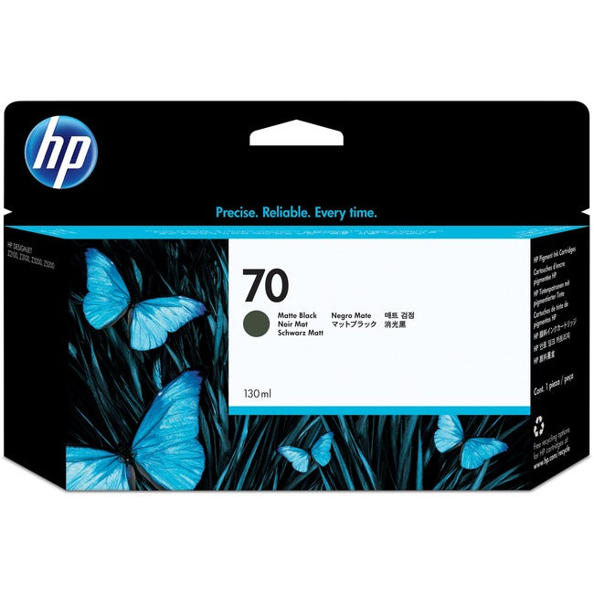 HP 70 (C9448A) Original Inkjet Ink Cartridge - Single Pack - Matte Black - 1 Each