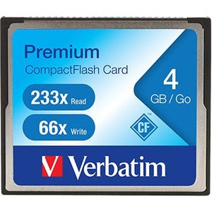 Carte mémoire CompactFlash Premium Verbatim 4 Go 66X