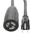 Power Cord - NEMA 5-15P - Male Left Gender - NEMA L5-15R - Female Right Gender -