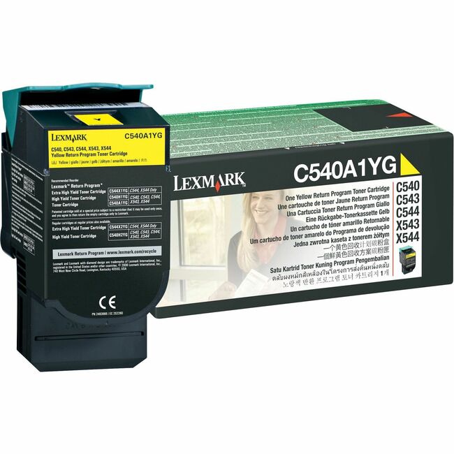 Cartouche de toner d'origine Lexmark C540A1YG