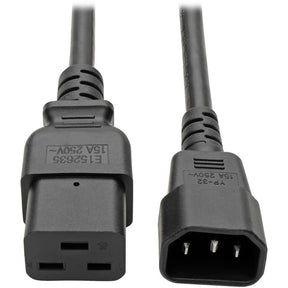 Tripp Lite series Power Cord, C19 to C14 - Heavy-Duty, 15A, 250V, 14 AWG, 2 ft.