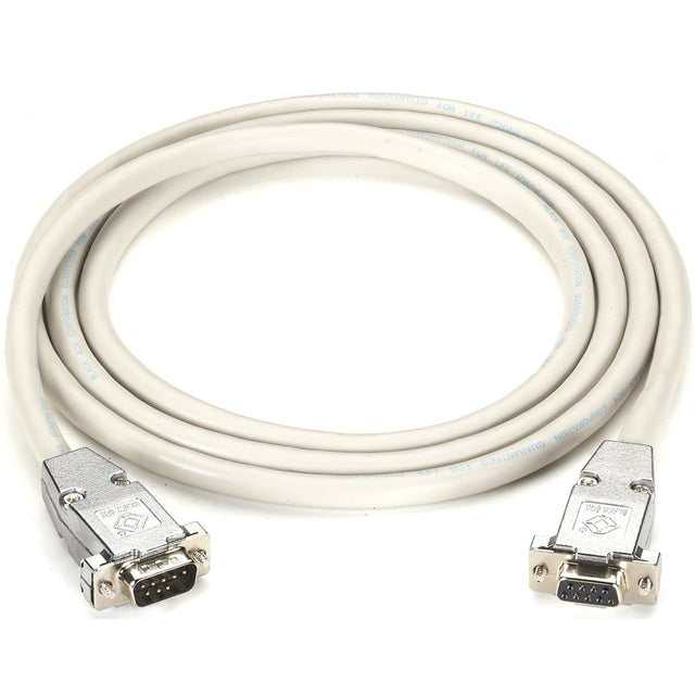 Black Box RS-232 Shielded Null Modem Cable - Metal Hoods DB9 Male/Female, 6-ft. (1.8-m)