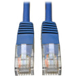 Tripp Lite series Cat5e 350 MHz Molded (UTP) Ethernet Cable (RJ45 M/M), PoE - Bl