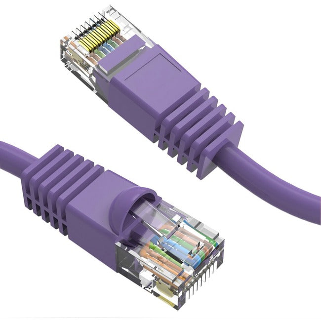 Axiom 50FT CAT6 UTP 550mhz Patch Cable Snagless Molded Boot (Purple)