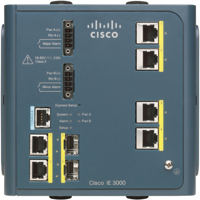 CISCO IE 3000 SWITCH, 4 10/100 + 2 T/SFP