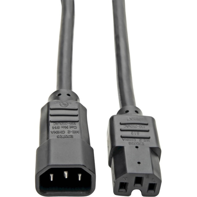 Power Cord - C14 - Male Left Gender - C15 - Female Right Gender - 3feet Length -
