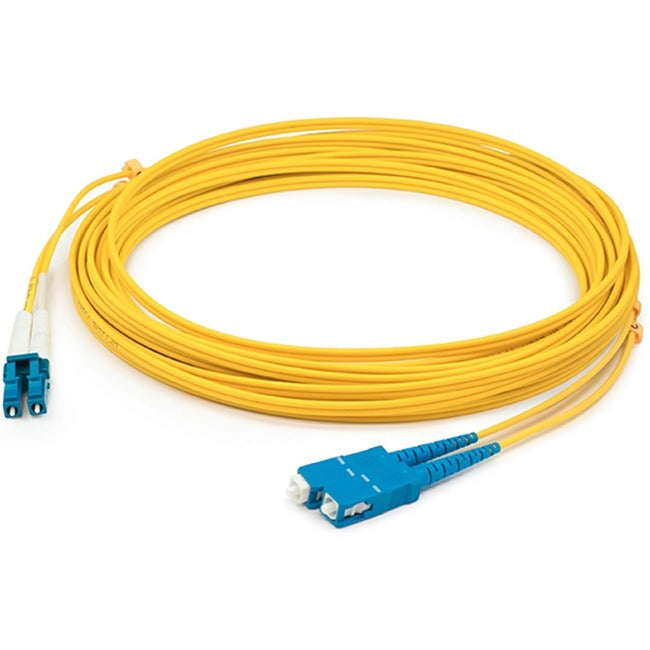 AddOn 5m SMF 9/125 Duplex SC/LC OS1 Yellow OFNR (Riser Rated) Patch Cable