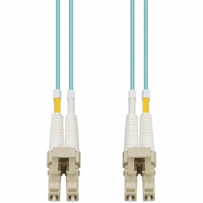 AddOn 5m Laser-Optomized Multi-Mode fiber (LOMM) Duplex LC/LC OM4 Aqua Patch Cable